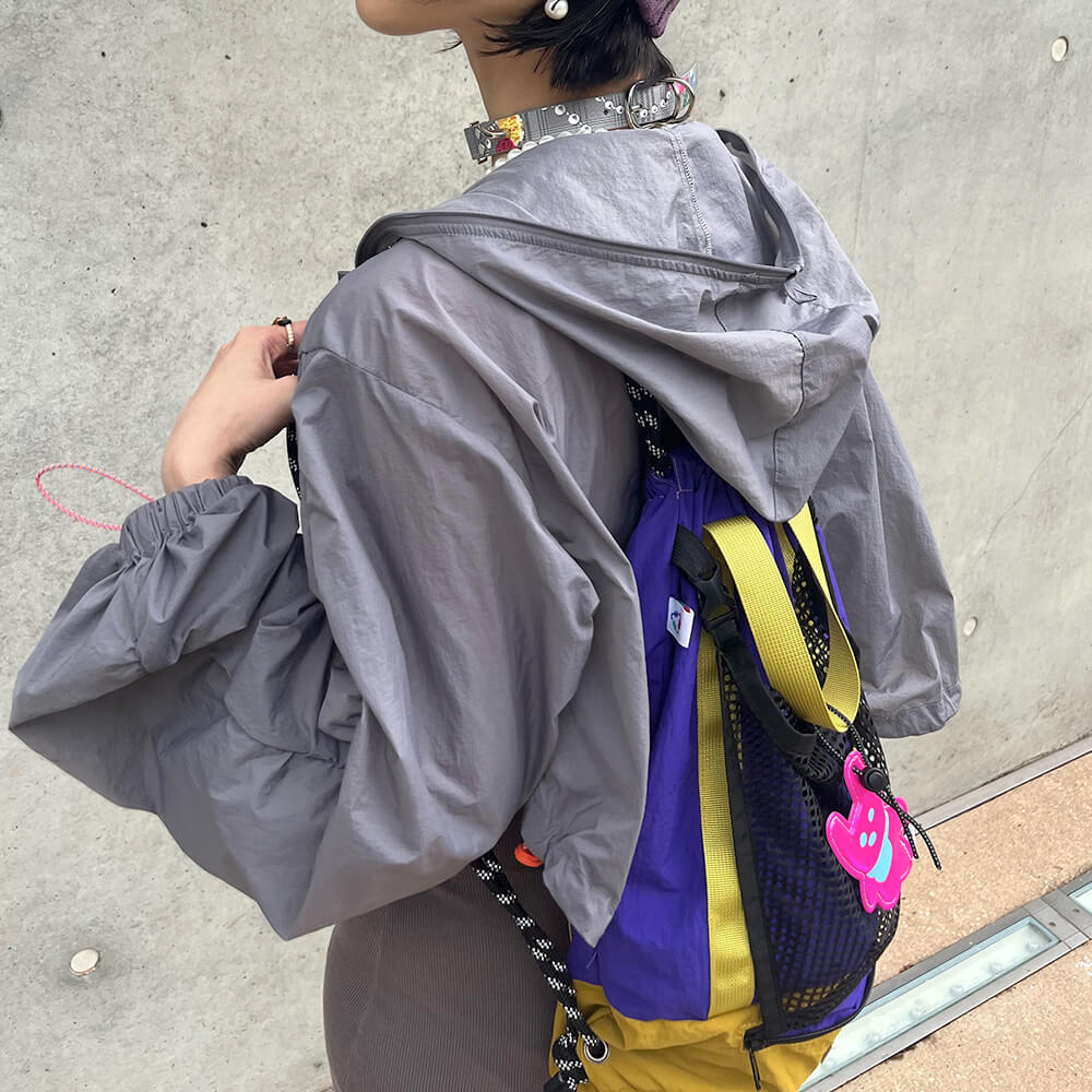 Minimalist-Color-Blocking-Drawstring-Backpack-Bag-Made-From-Sustanable-RPET-Material