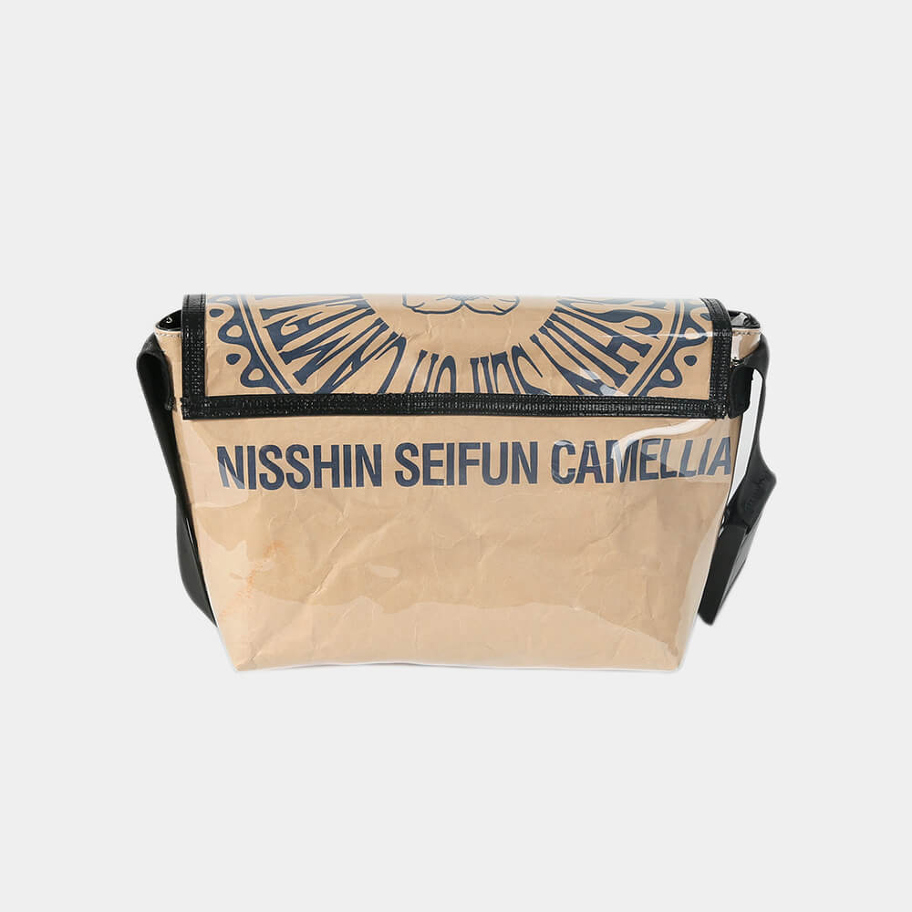 Bag-Backpack-Display-With-The-Flour-Brand-Name-NISSHIN-SEIFUN-CAMELLIA